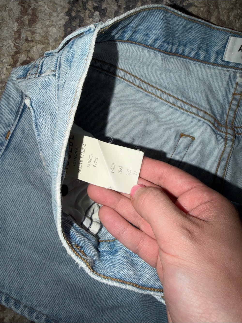 AGOLDE Parker long denim shorts NWT 27 - Picture 4 of 5